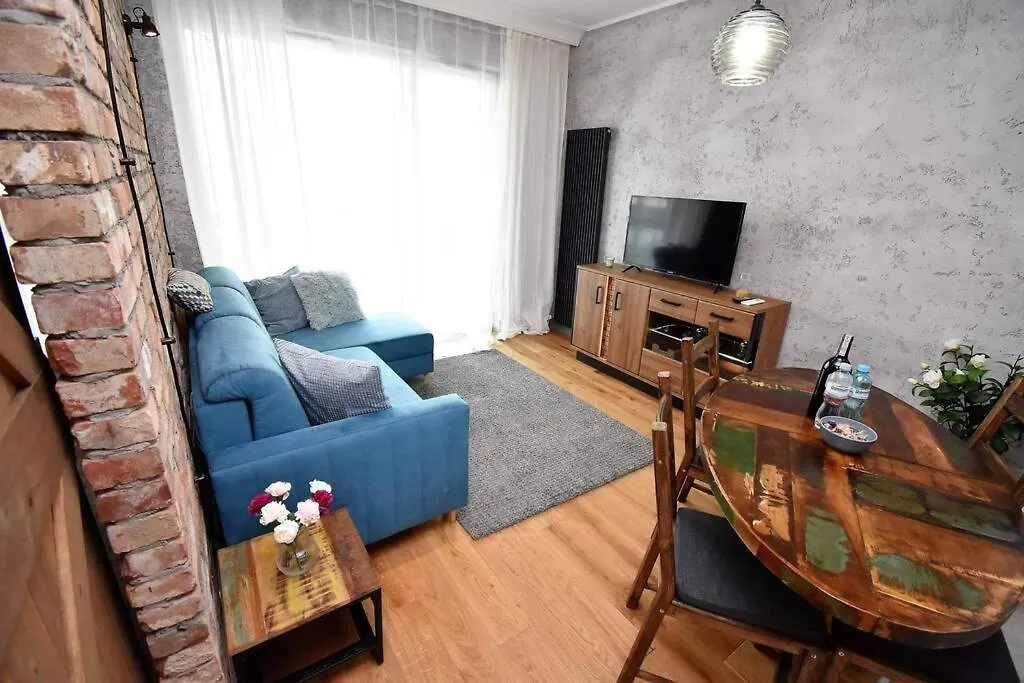 Apartament Blue Bastion Walowa 23C Z Klimatyzacja I Miejscem Parkingowym W Podziemnym Parkingu Gdansk Poland